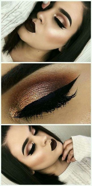 Maquillaje con tonos café 9
