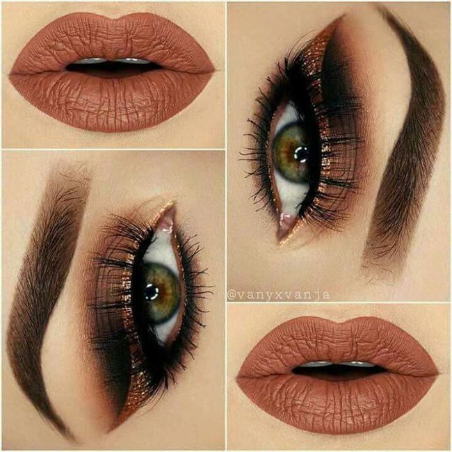 Maquillaje con tonos café 18