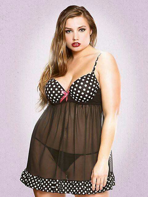 Lencería muy sexy para novias curvy 7