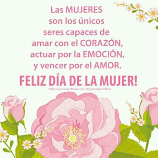 ¡Felíz día! Menciona una mujer a quien admiras. 1