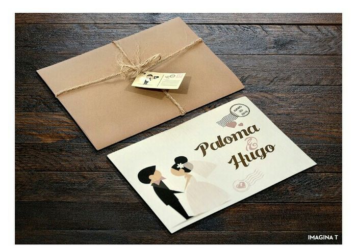 Invitaciones estilo Kraft 2