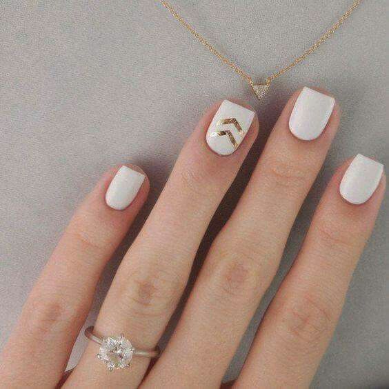 Uñas cortas y medianas para novias 3