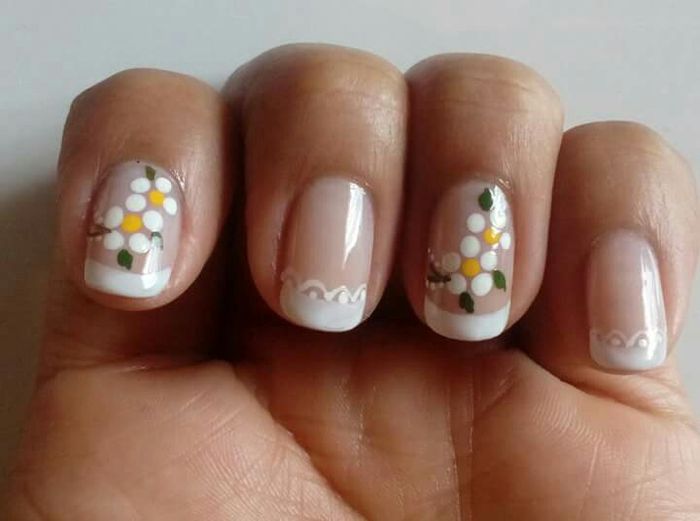 Uñas cortas y medianas para novias 14