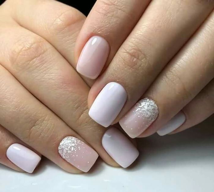 Uñas cortas y medianas para novias 16