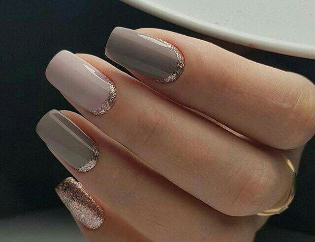 Uñas con tonos grises 6