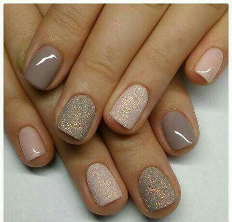 Uñas con tonos grises 9