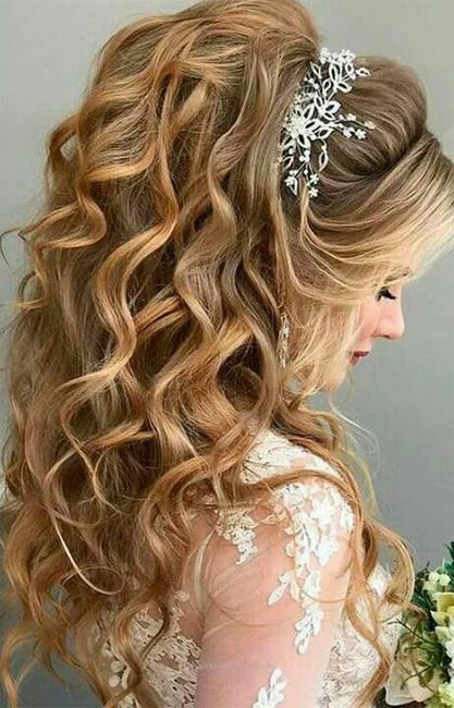 Peinado:cabello suelto con ondas 6