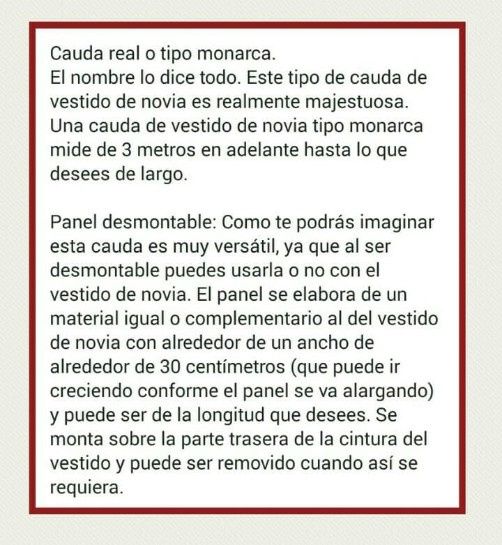 La cauda del vestido de novia 2