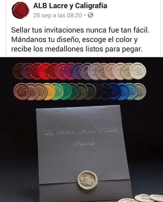 Sellos de lacre para Invitaciones 5