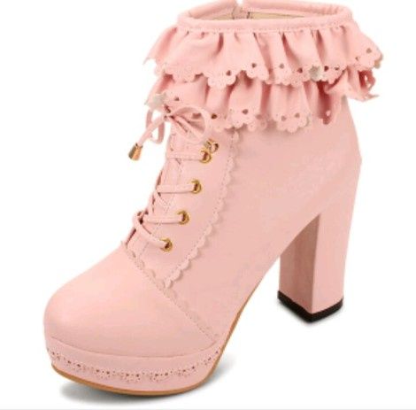 Botas y botines color rosa 3