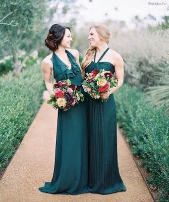 Damas de honor en color verde 3