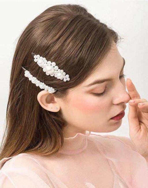Perlas en pasadores,brochas o tiaras 3
