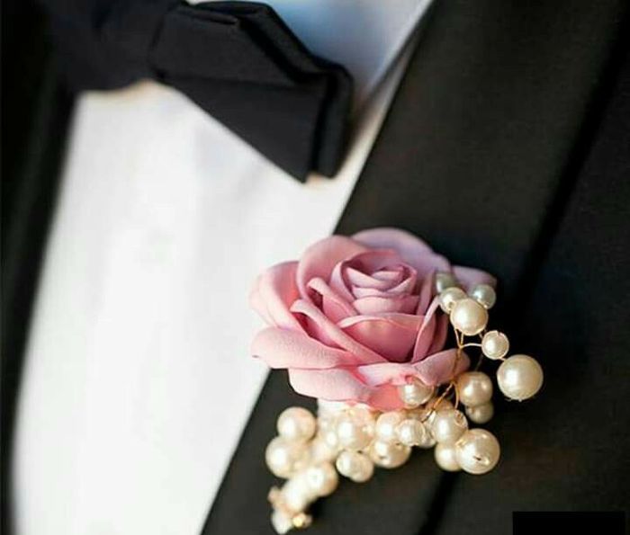 Boutonniere con perlas 3
