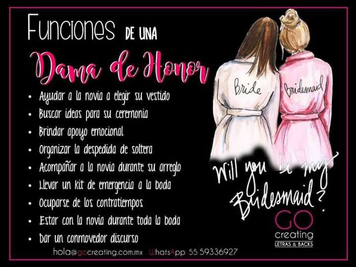Padrinos y damas. ¿Cuantos son y cuales son sus funciones? 24