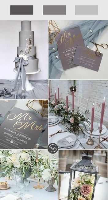 Una boda con gris y dorado 1
