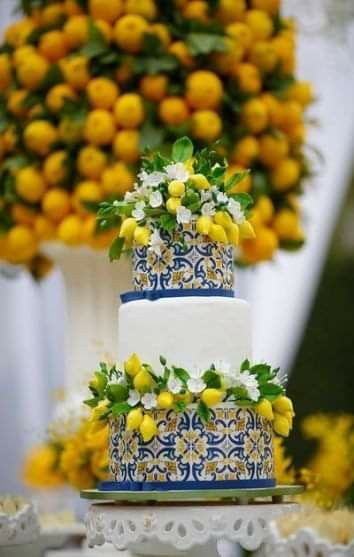 Pasteles con inspiración en azulejos 🍰 1