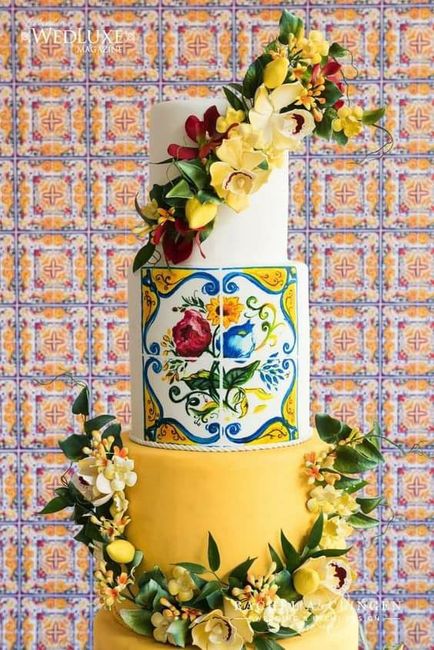 Pasteles con inspiración en azulejos 🍰 2