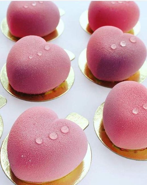 Pasteles y pastelitos con efecto terciopelo 3