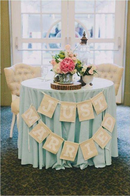 Decoración para las mesas de novios 8