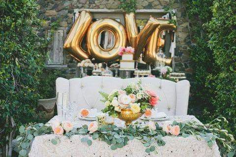 Decoración para las mesas de novios 10