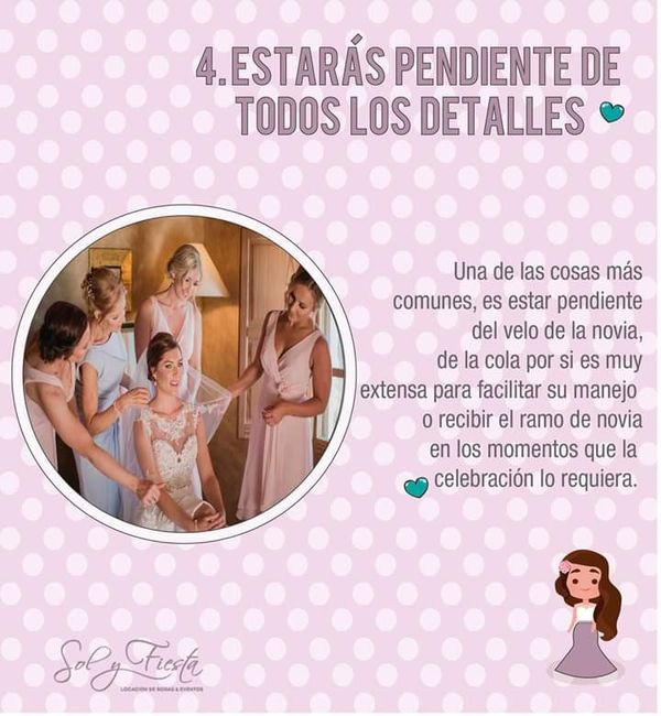 Tareas de la dama de honor 5