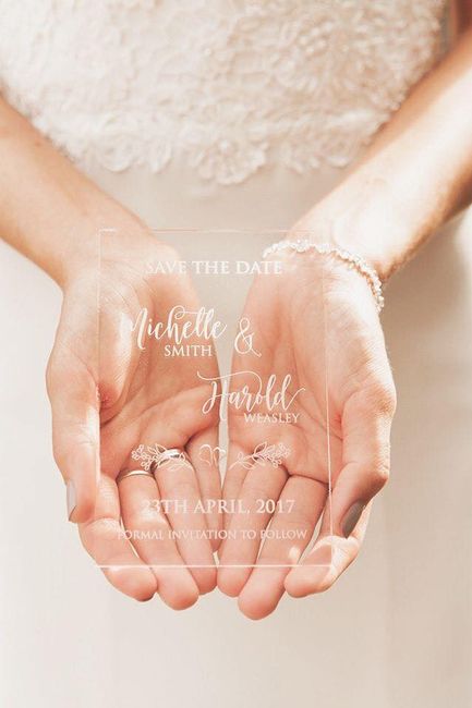 Bellas invitaciones en acrílico 2