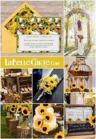 Girasoles decorando tu boda🌻 19