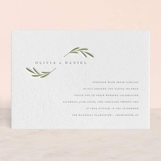 Invitaciones minimalistas 2