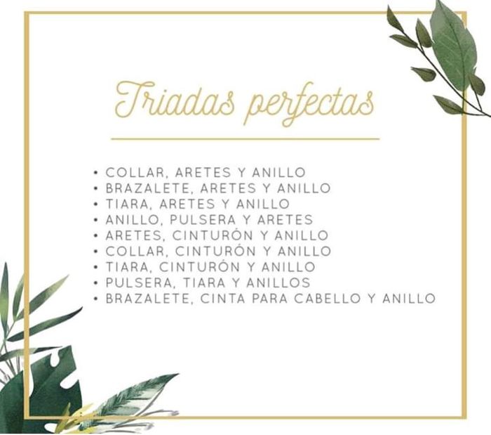 Sigue la regla de 3 en tus accesorios 5