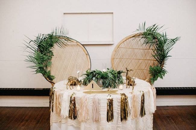 Decoración para boda vintage al aire libre 11