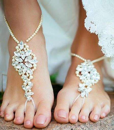 Sandalias para novia en playa 2