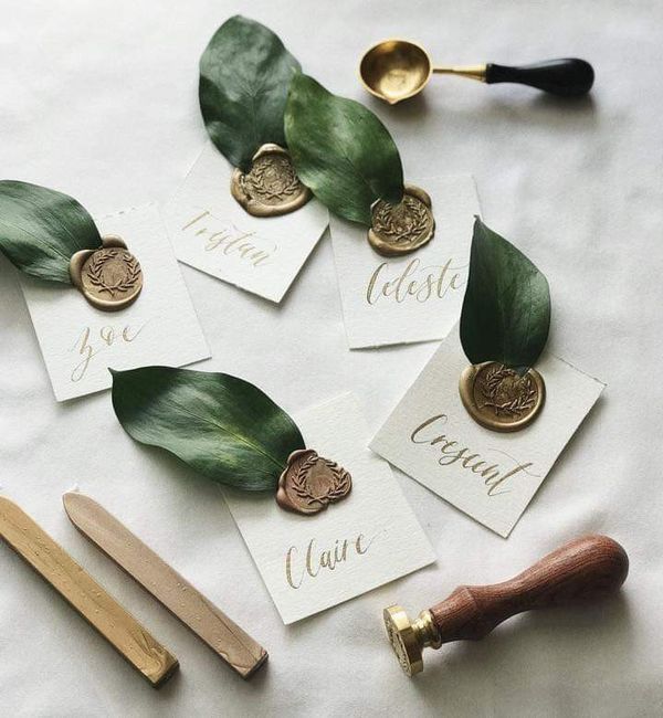 Hojas en tu boda 🍃 4