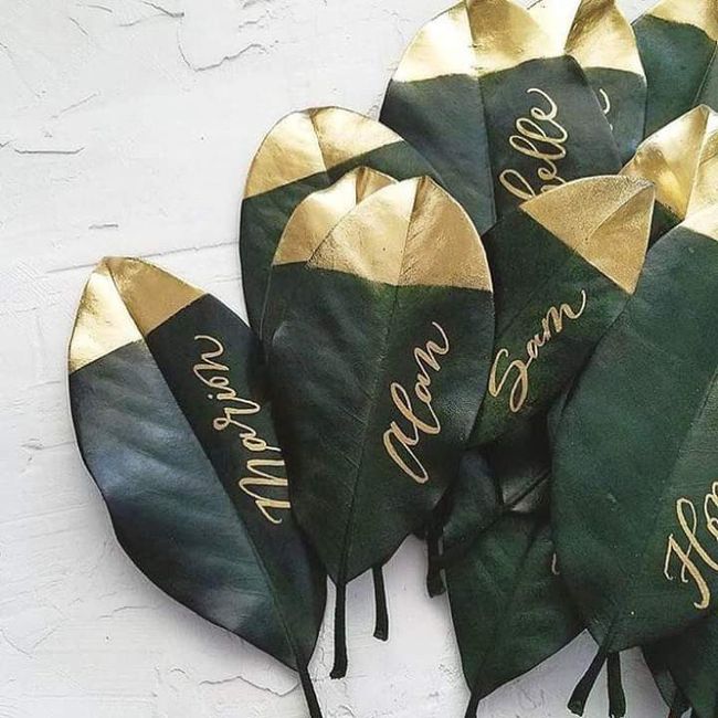 Hojas en tu boda 🍃 5