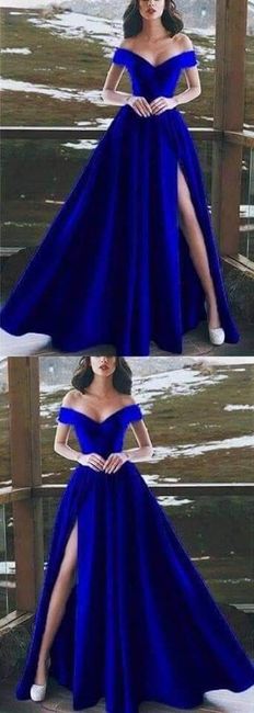 Vestidos en azul royal para invitadas 11