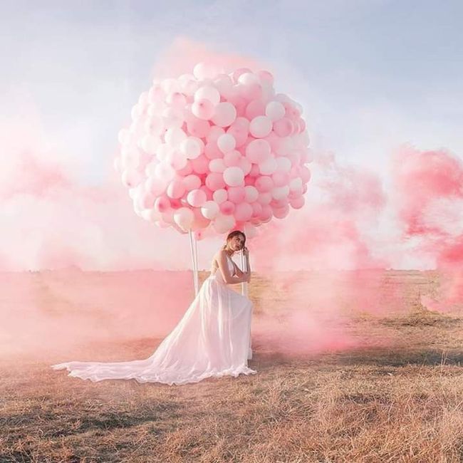 Una hermosa sesión de fotos con globos 🎈 3