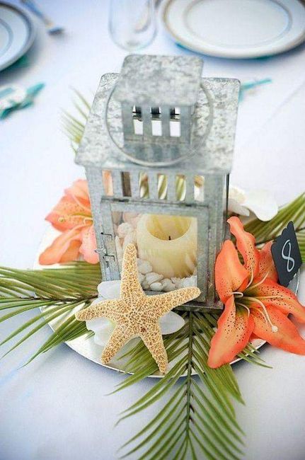 Boda en playa,incorpora estos elementos marinos 🐚🌴 8