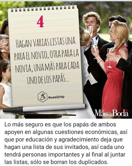 10 pasos para hacer la lista de invitados 4