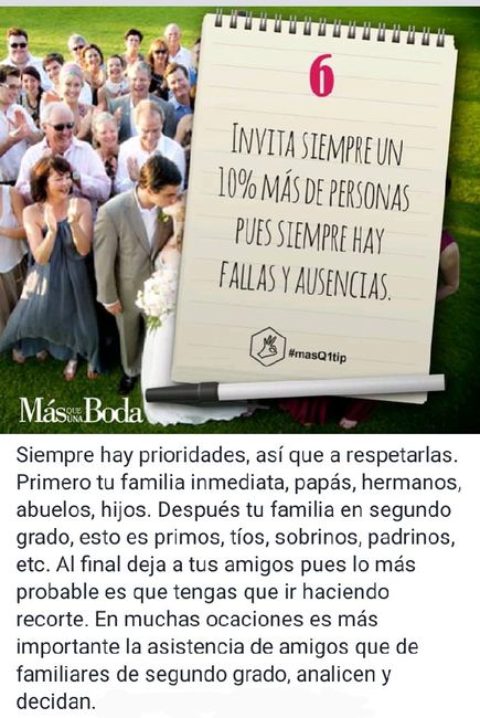 10 pasos para hacer la lista de invitados 6