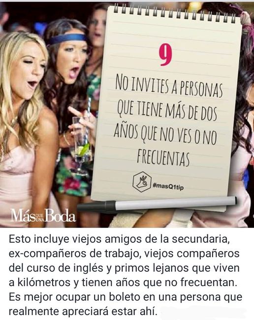 10 pasos para hacer la lista de invitados 9