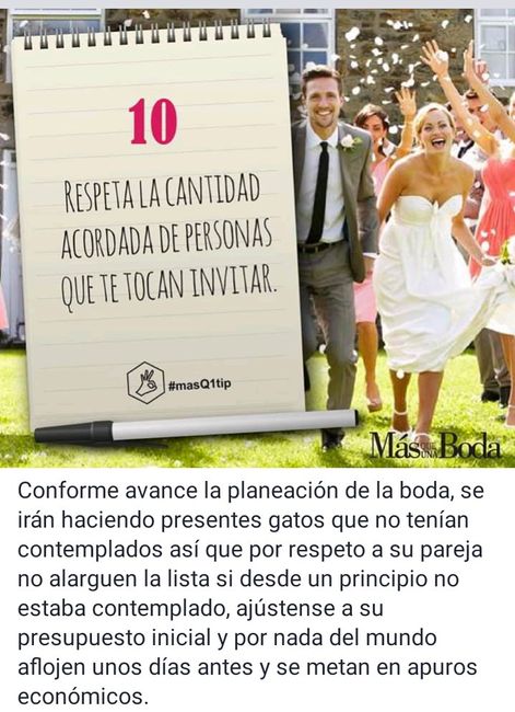 10 pasos para hacer la lista de invitados 10