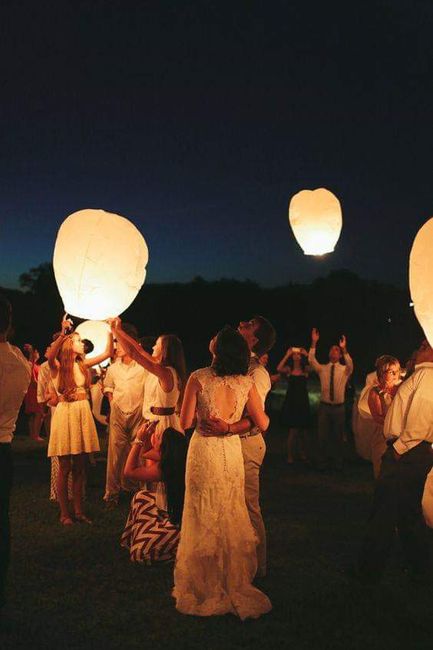 Sky lanterns en tu boda 7