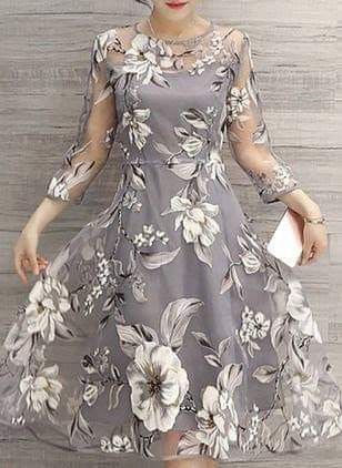 Vestidos con flores para invitadas 9