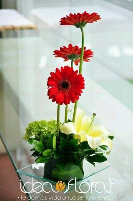 Más ideas en centros de mesa🌸🌺 13