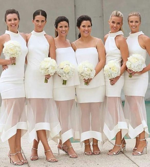 Colores: Damas de honor en blanco 2
