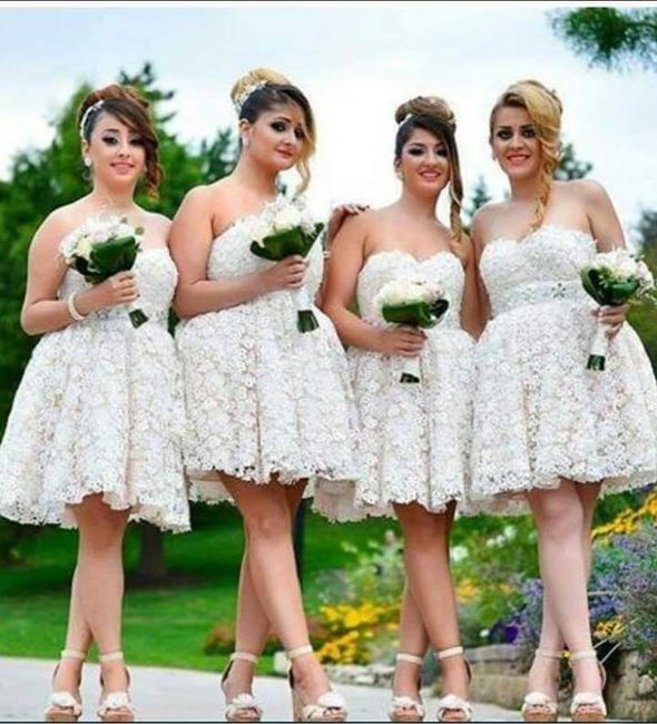 Colores: Damas de honor en blanco 4