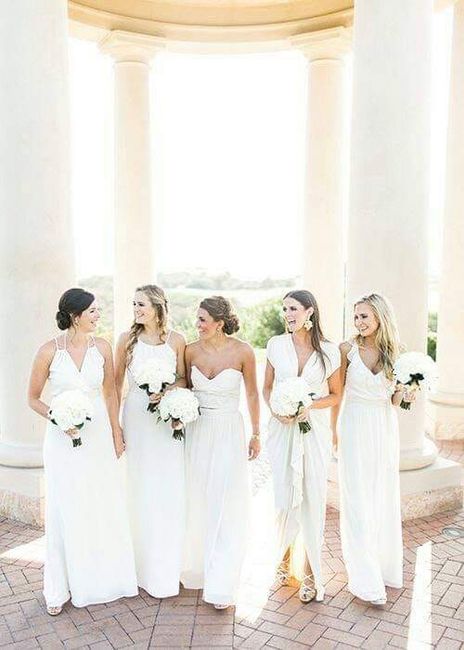 Colores: Damas de honor en blanco 8