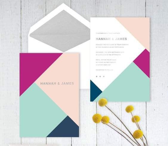 Toques geométricos en tus invitaciones 4