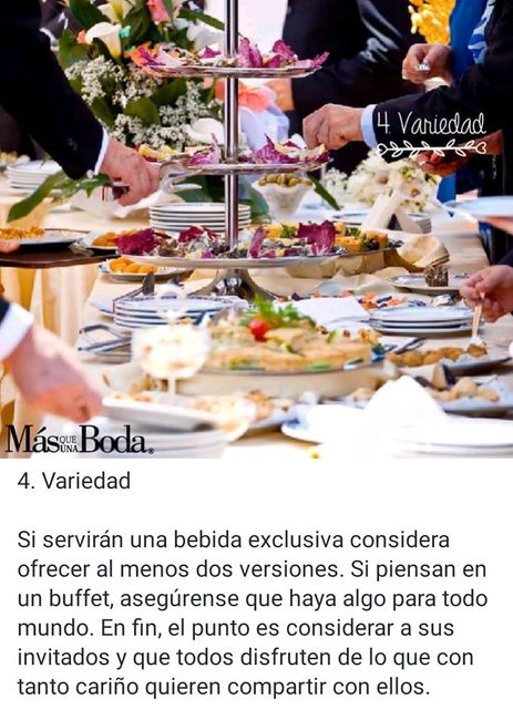No te compliques en armar el menú de tu boda 5