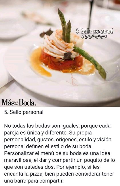 No te compliques en armar el menú de tu boda 6