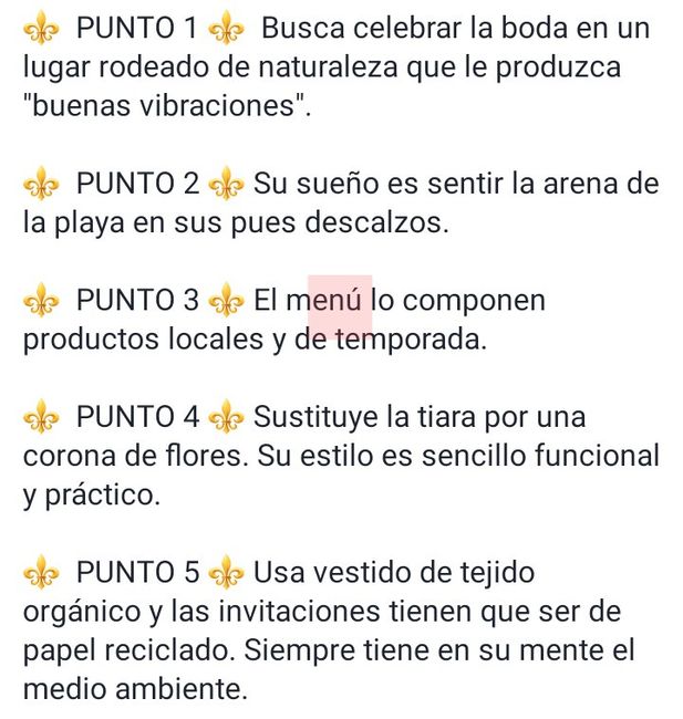 ¿Falsos o ciertos los siguientes estereotipos de novia? 3